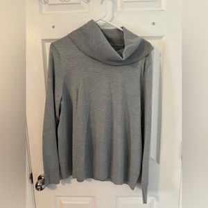 Talbots like new sparkly gray turtleneck sweater.